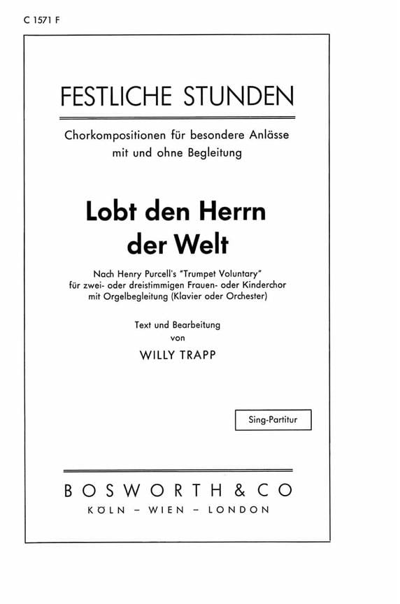 Lobt den Herrn der Welt